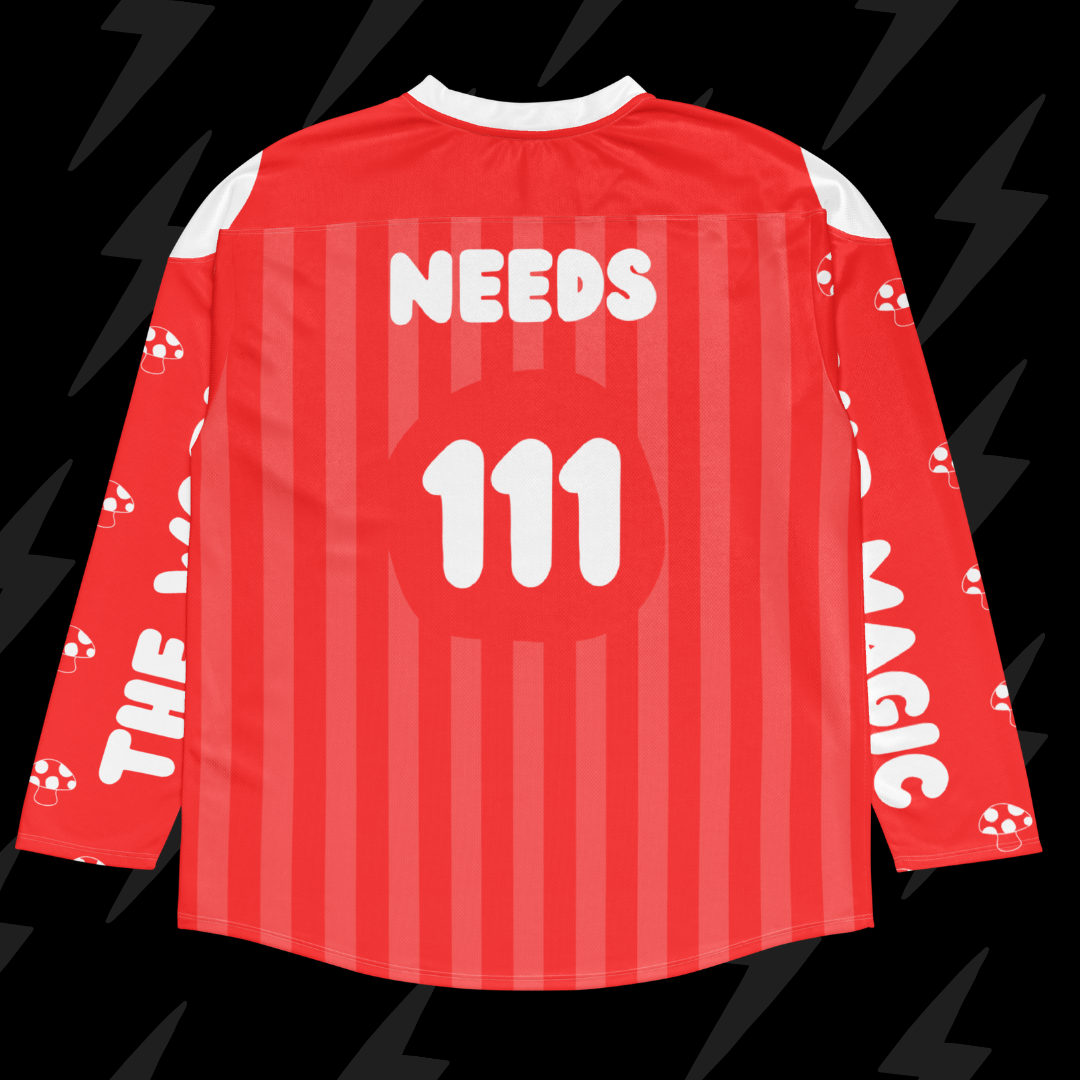 Magic Mushroom Hockey Jersey - Size L (Never Worn)
