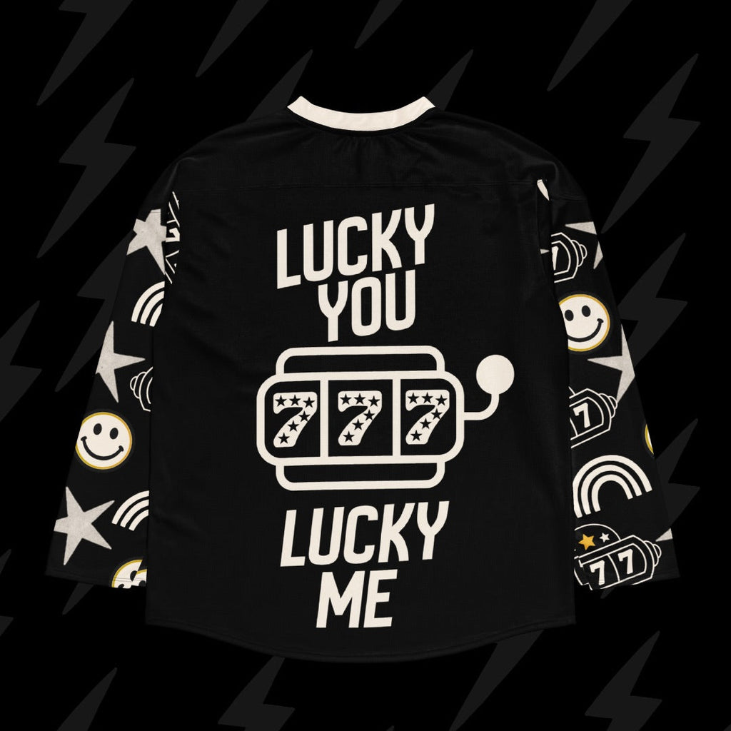 Black Jackpot Hockey Jersey - Size L (Worn Once)