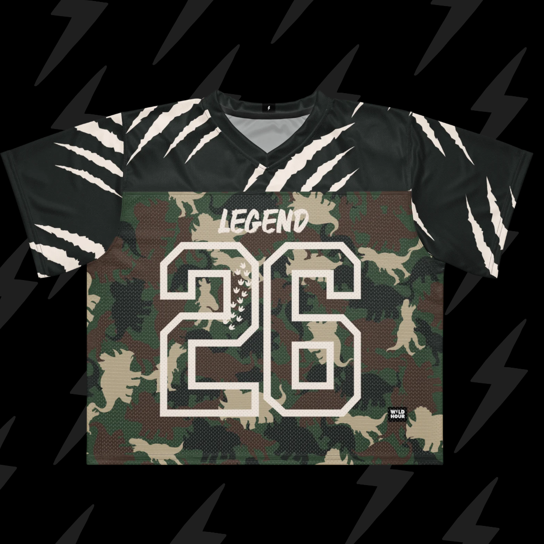 The Dino Legend Boxy Football Jersey - Size 2XL (BRAND NEW/Unopened)