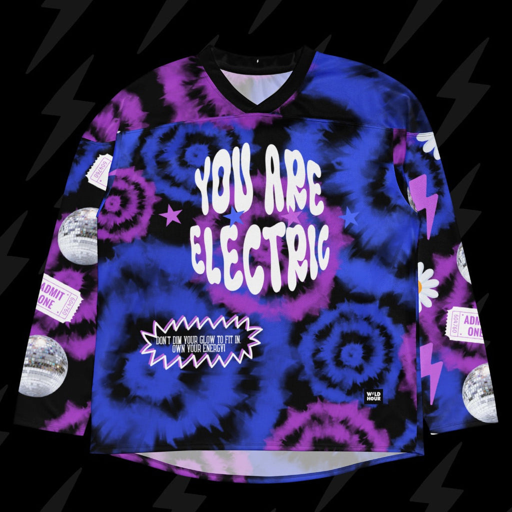 Electric Sky Hockey Jersey - Size M (Worn Once)