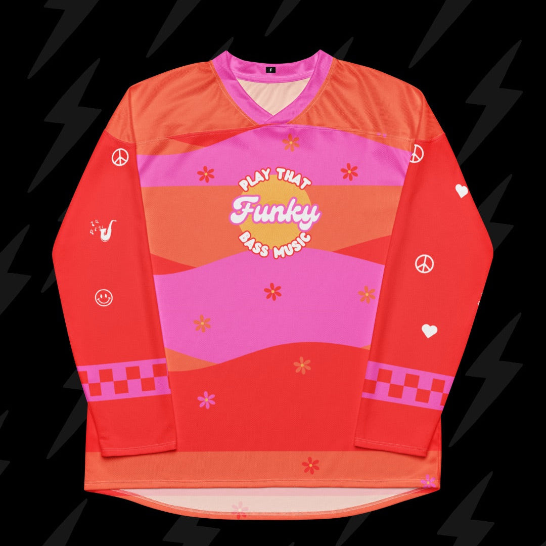 Funky Bass Music Hockey Jersey - Size L (Worn Once)