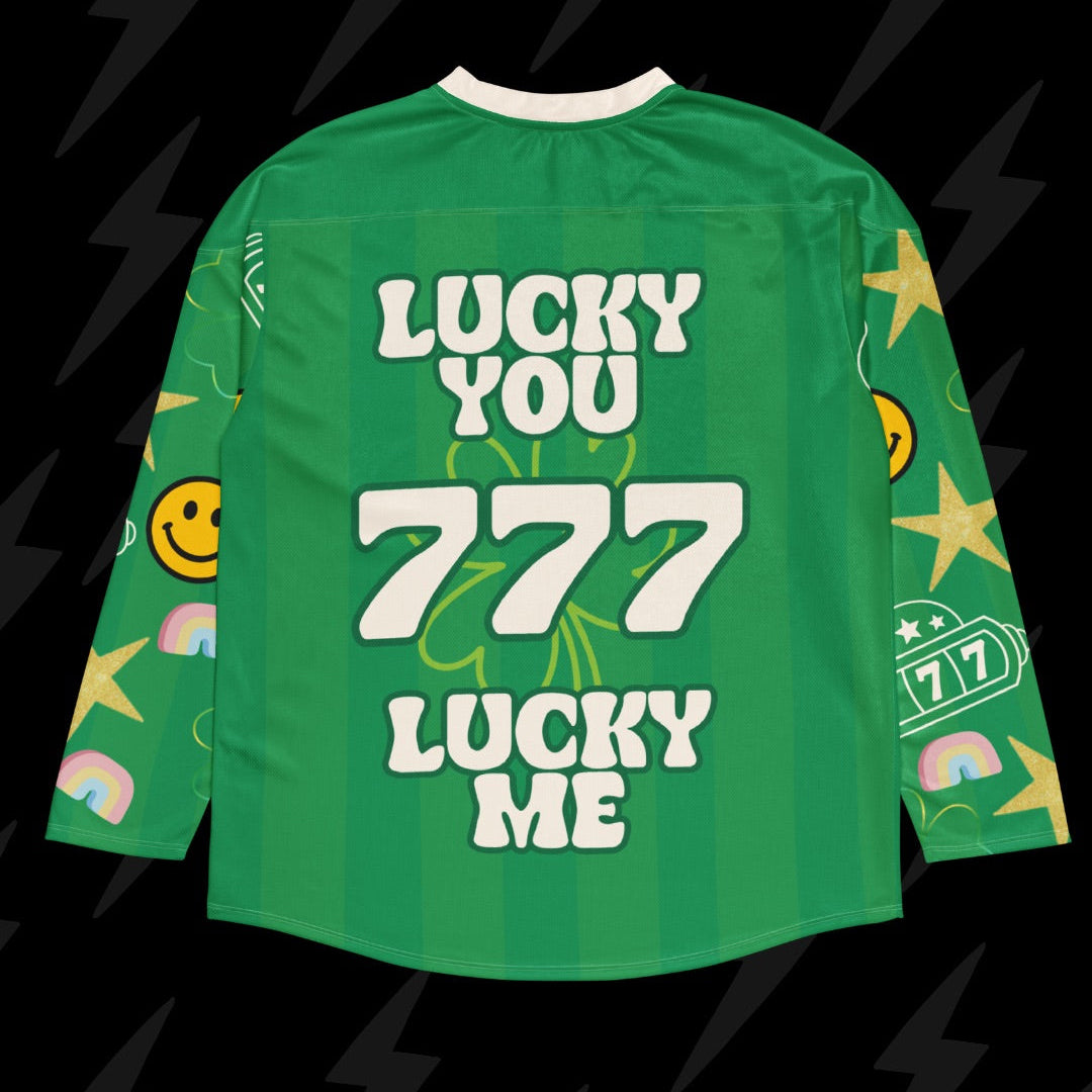 Green Jackpot Hockey Jersey - Size L (Worn Once)