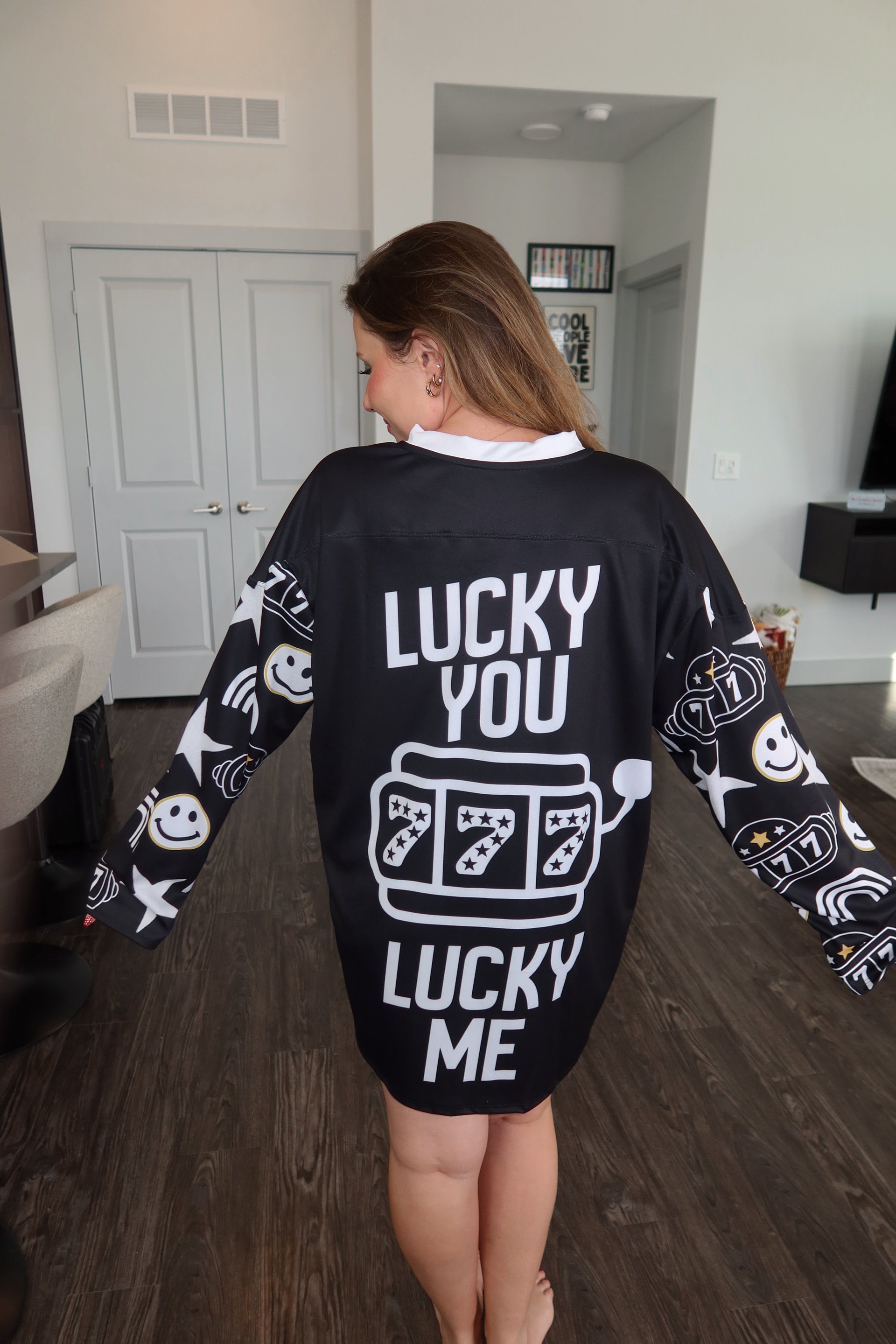 Black Jackpot Hockey Jersey