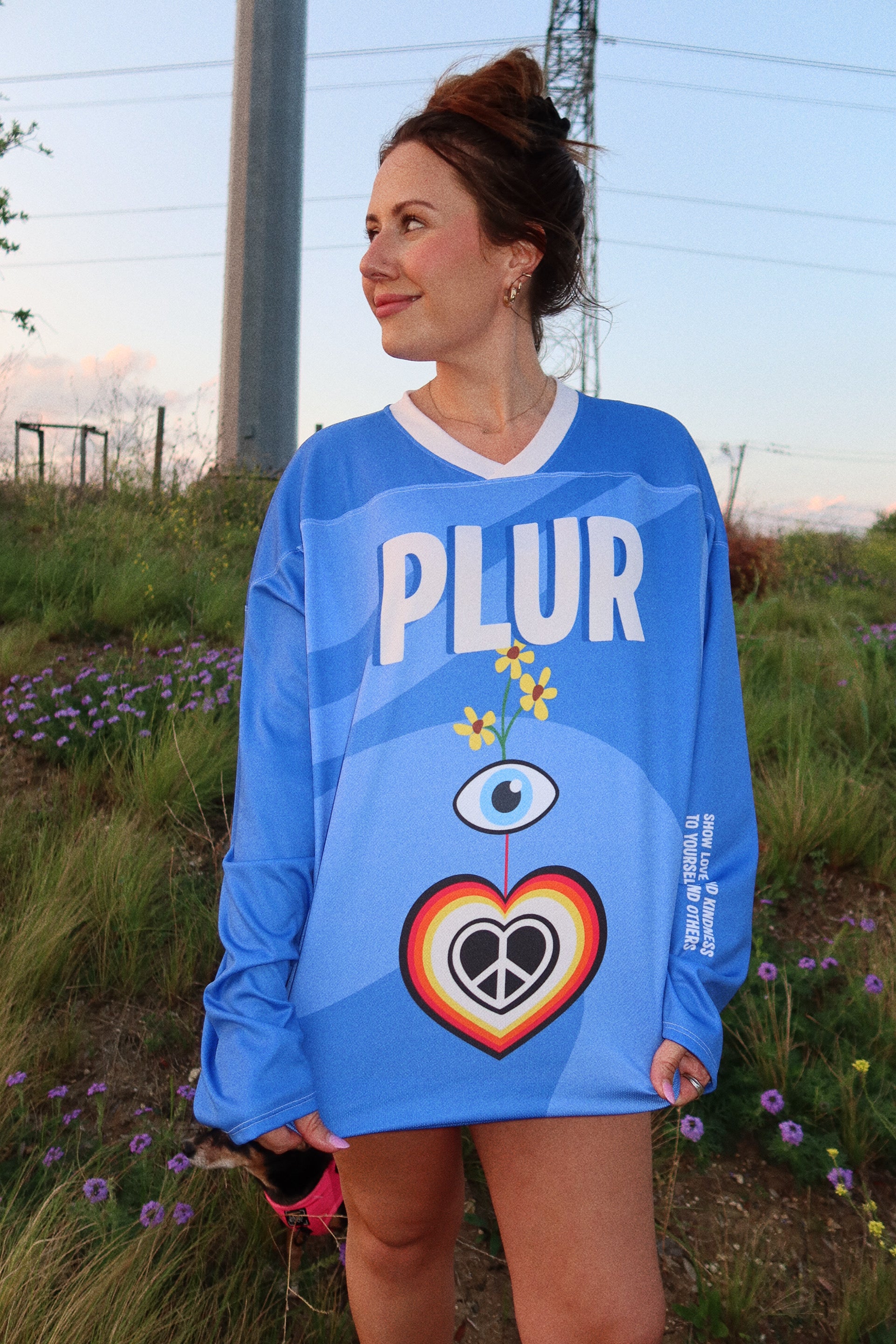 Blue PLUR Hockey Jersey