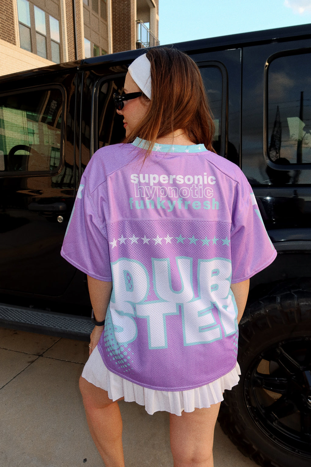 Bass Babe Boxy Football Jersey