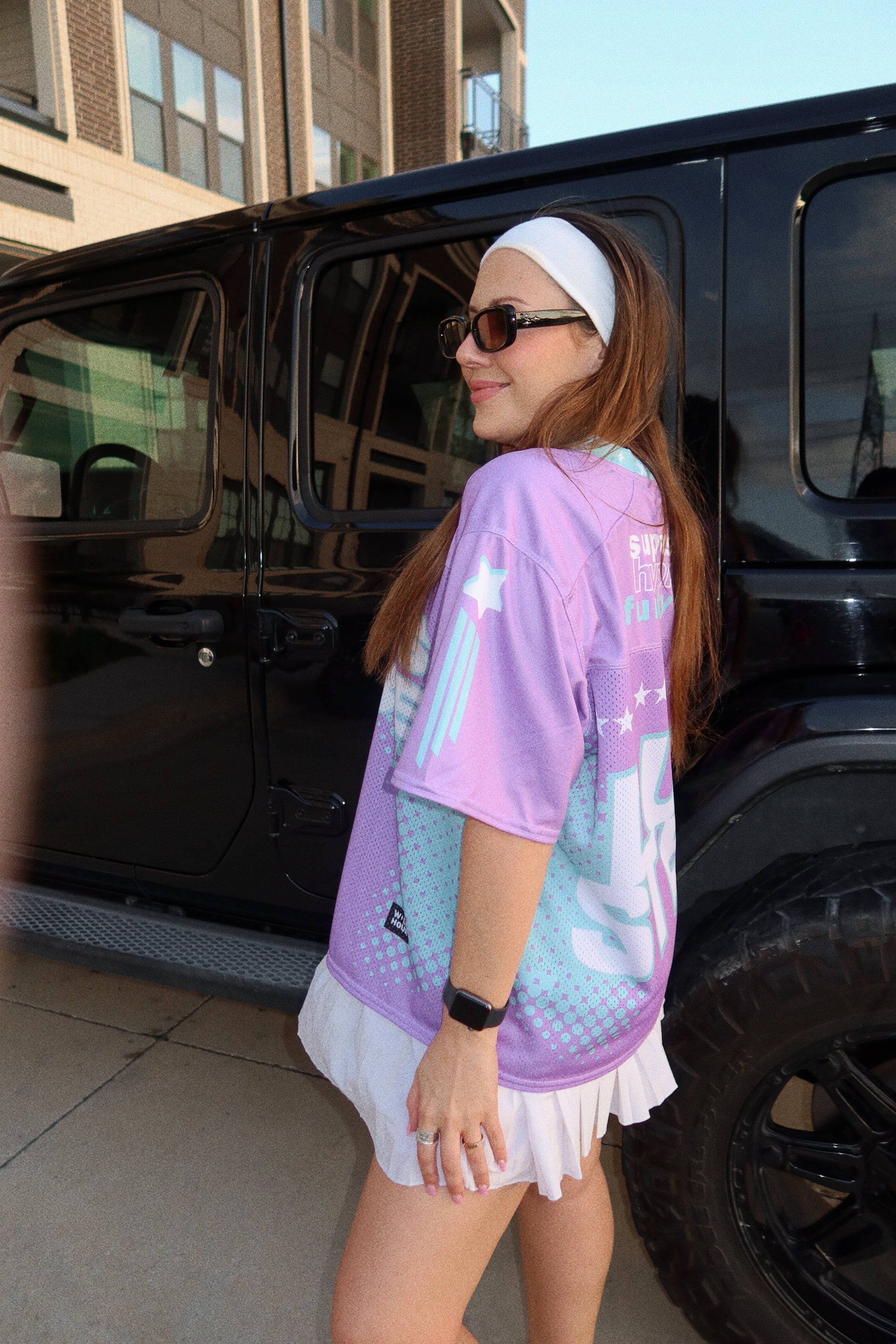 Bass Babe Boxy Football Jersey