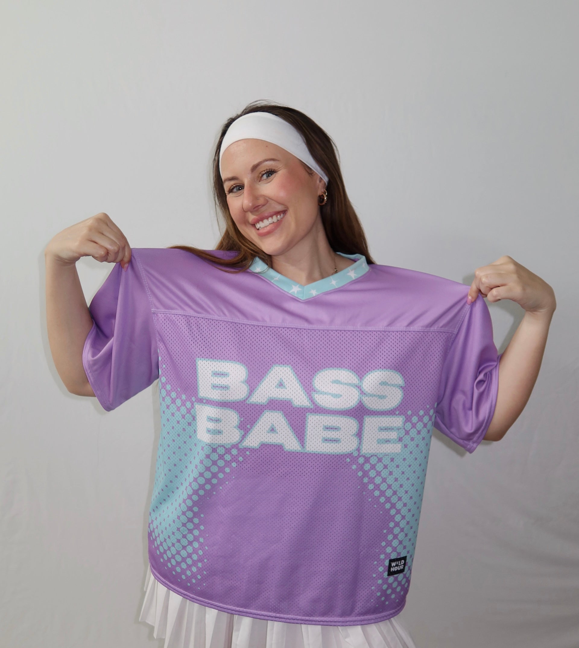 Bass Babe Boxy Football Jersey
