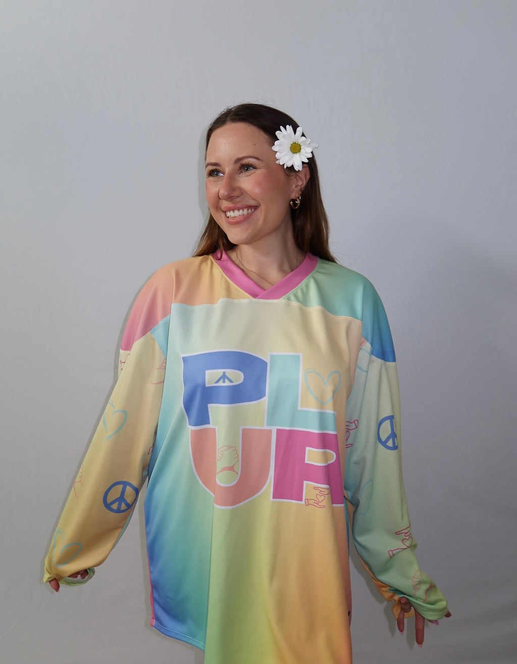 Rainbow PLUR Hockey Jersey