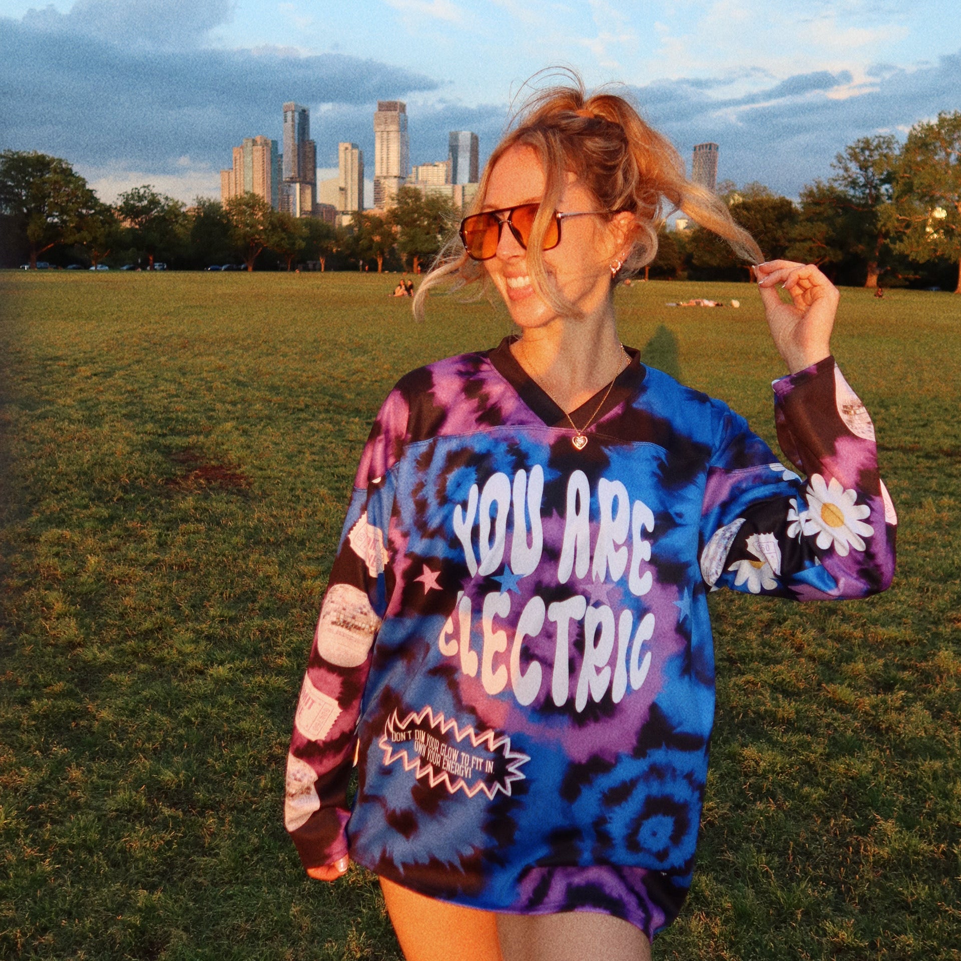 Electric Sky Hockey Jersey