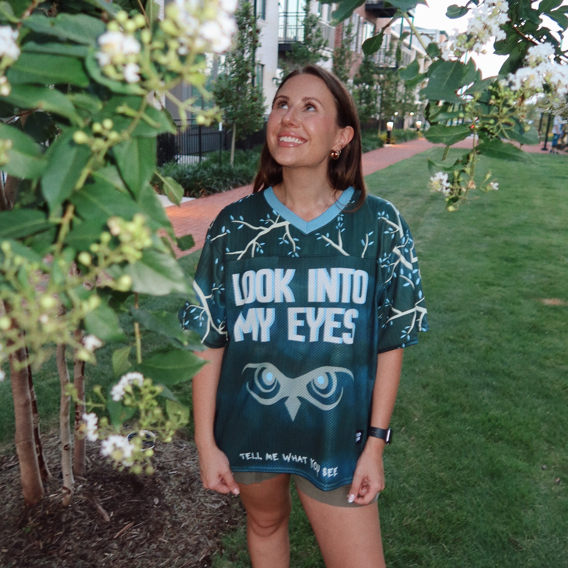 Trees Boxy Football Jersey