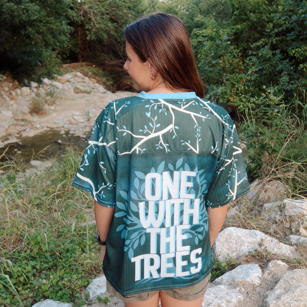 Trees Boxy Football Jersey